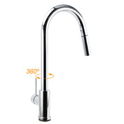 WELS Chrome 2 Modes Spray Pull Out Kitchen Swivel Faucet Sink Tap Laundry Mixer V1233-KRD519CR