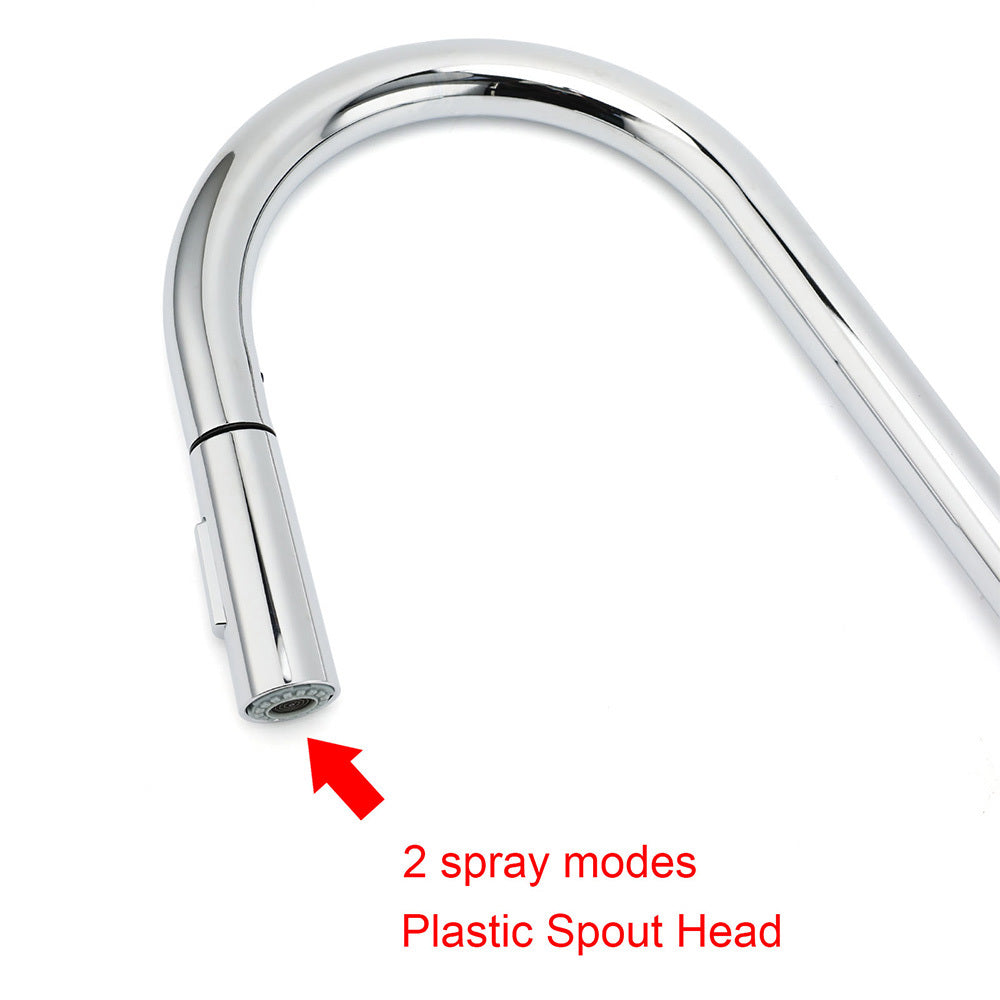 WELS Chrome 2 Modes Spray Pull Out Kitchen Swivel Faucet Sink Tap Laundry Mixer V1233-KRD519CR
