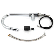 WELS Chrome 2 Modes Spray Pull Out Kitchen Swivel Faucet Sink Tap Laundry Mixer V1233-KRD519CR