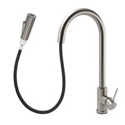 WELS Gun Metal Pull Out Kitchen Sink Tap Basin Mixer Faucet Flexible 2 Way Spout V1233-KRD519GM
