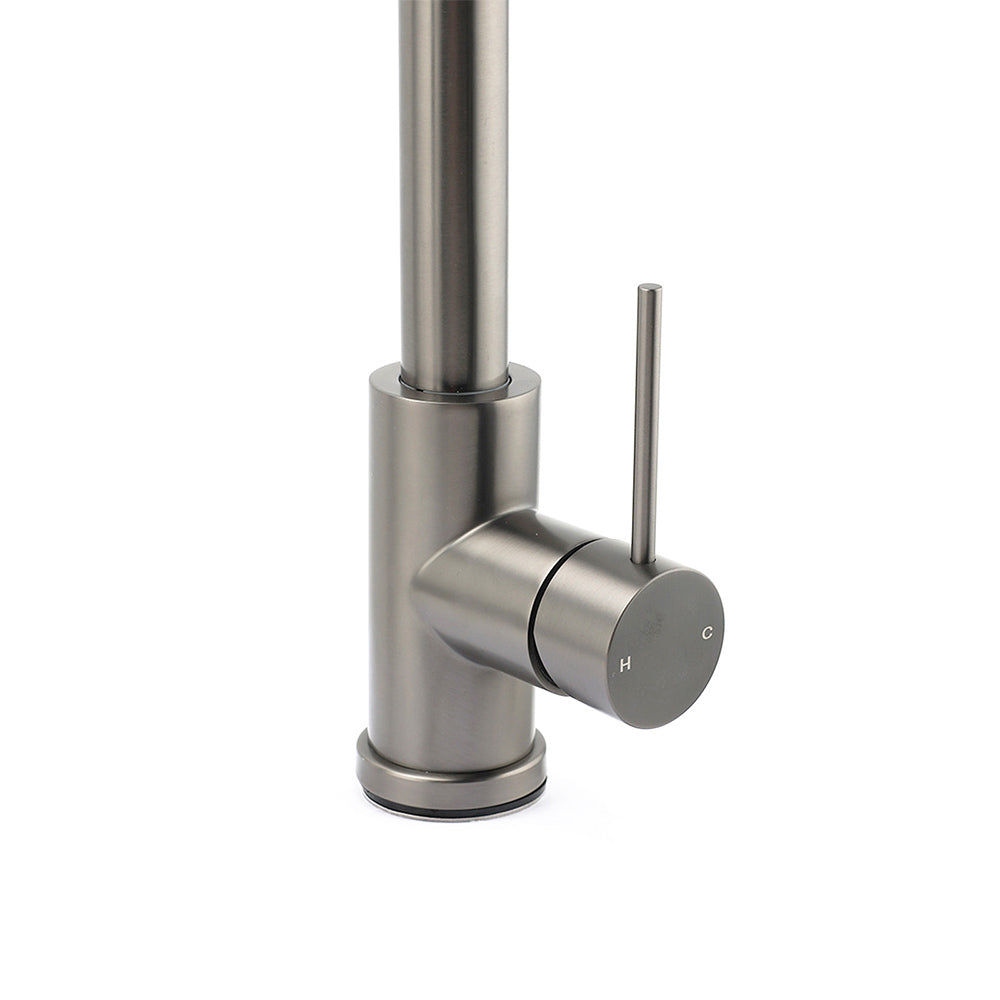WELS Gun Metal Pull Out Kitchen Sink Tap Basin Mixer Faucet Flexible 2 Way Spout V1233-KRD519GM