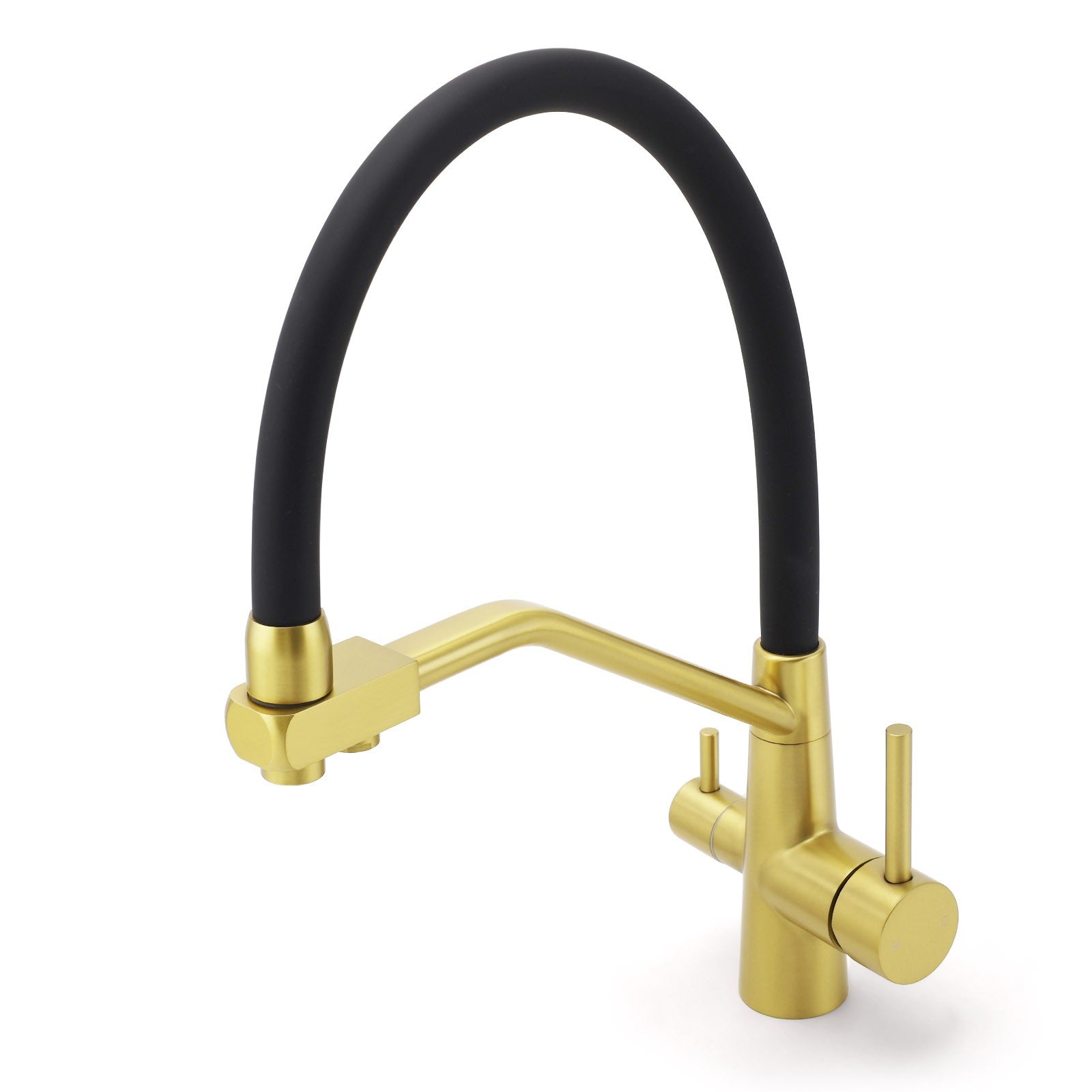 WELS Brushed Gold 3-Way Pure Drink Water Kitchen Mixer Sink Tap Pull Out Spout V1233-KRD526BG