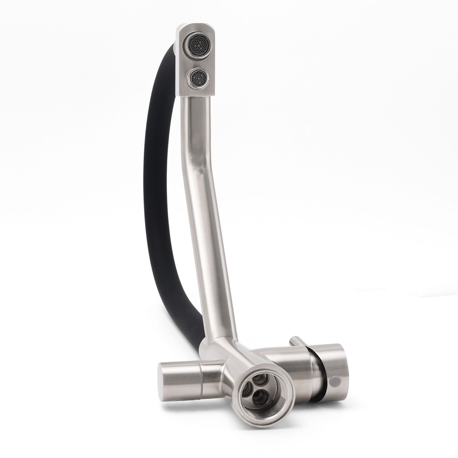 Brushed Nickel 3 Way Pull Down Kitchen Mixer Pure Drinking Water Sink Tap Spout V1233-KRD526BS