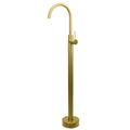 Brushed Gold Bath Tub Mixer Tap Free Standing Faucet Filler Spout Hot Cold Water V1233-KRD601BG