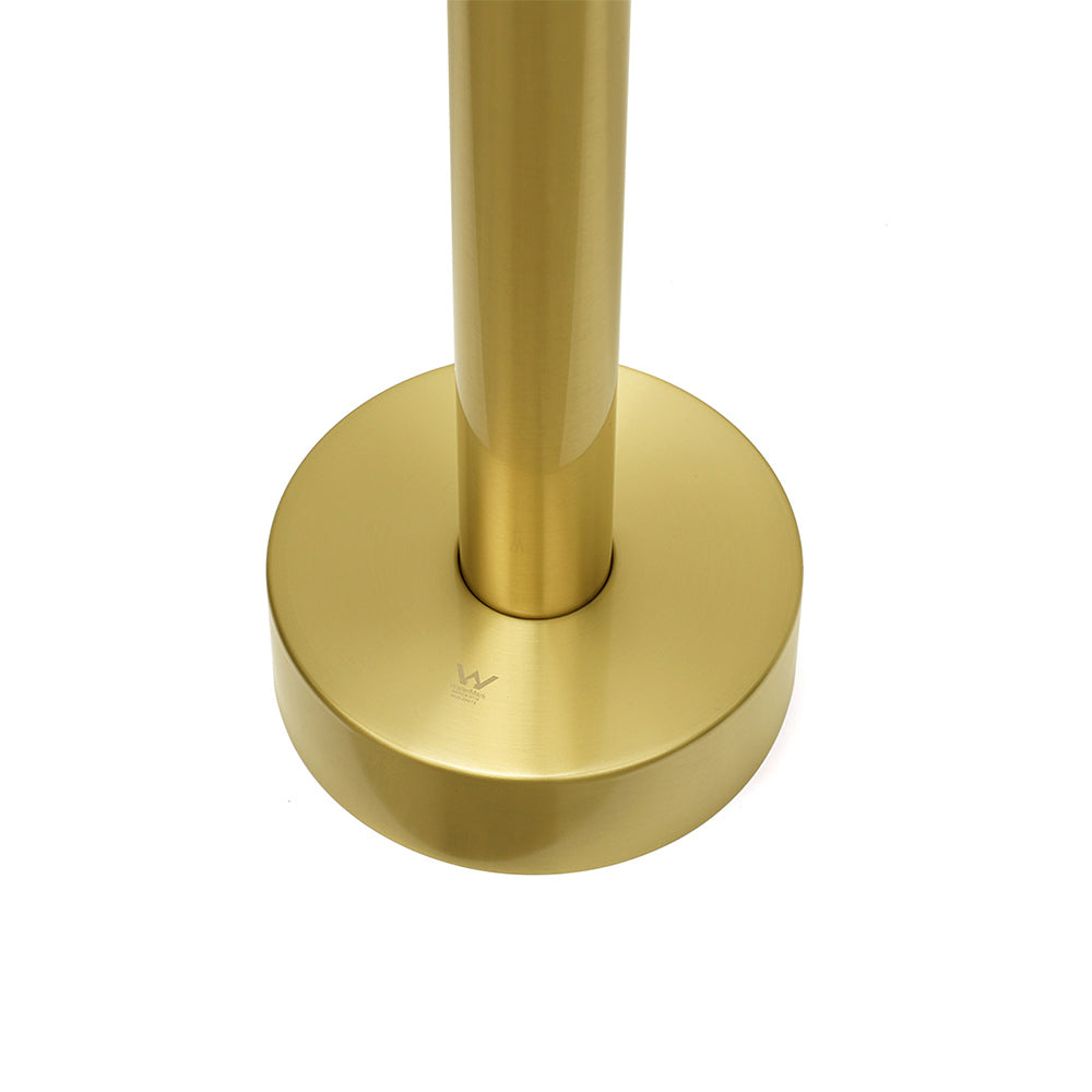 Brushed Gold Bath Tub Mixer Tap Free Standing Faucet Filler Spout Hot Cold Water V1233-KRD601BG