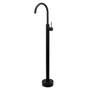 Matt Black Indoor Bathtub Filler Free Standing Mixer Faucet Tap Spout Watermark V1233-KRD601BL