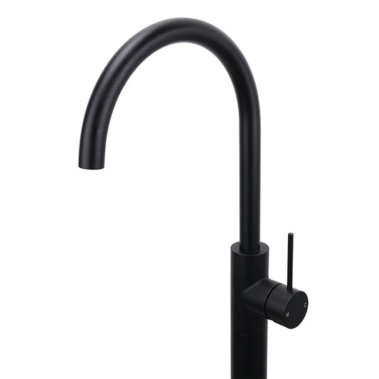 Matt Black Indoor Bathtub Filler Free Standing Mixer Faucet Tap Spout Watermark V1233-KRD601BL