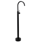 Matt Black Indoor Bathtub Filler Free Standing Mixer Faucet Tap Spout Watermark V1233-KRD601BL