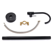 Matt Black Indoor Bathtub Filler Free Standing Mixer Faucet Tap Spout Watermark V1233-KRD601BL