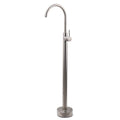 Brushed Nickel Stainless Steel Bathtub Tap Free Standing Faucet Filler Spout Set V1233-KRD601BS