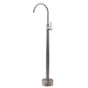 Brushed Nickel Stainless Steel Bathtub Tap Free Standing Faucet Filler Spout Set V1233-KRD601BS