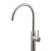 Brushed Nickel Stainless Steel Bathtub Tap Free Standing Faucet Filler Spout Set V1233-KRD601BS