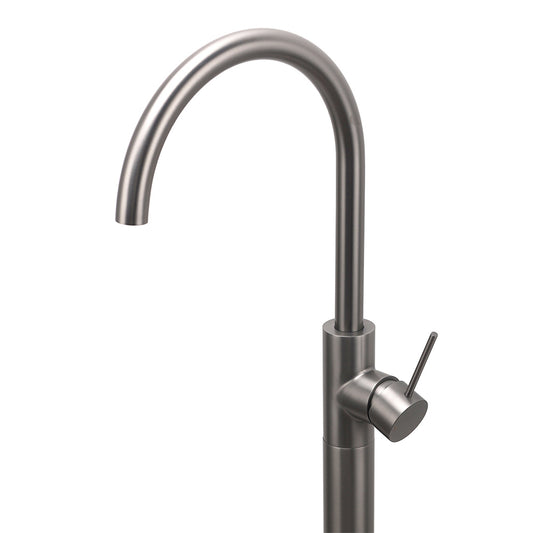 Gun Metal Bathroom Free Standing Hot Cold Water Mixer Tap Bath Tub Filler Spout V1233-KRD601GM