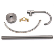 Gun Metal Bathroom Free Standing Hot Cold Water Mixer Tap Bath Tub Filler Spout V1233-KRD601GM