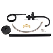 WELS Matt Black Bathtub Filler Free Standing Mixer Faucet Tap Spout HandHeld Set V1233-KRD602BL