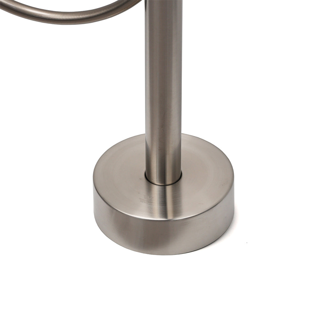 WELS Brushed Nickel Stainless Steel Free Standing Mixer Faucet Tap Spout Handset V1233-KRD602BS