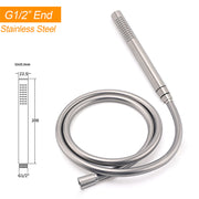WELS Brushed Nickel Stainless Steel Free Standing Mixer Faucet Tap Spout Handset V1233-KRD602BS