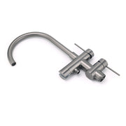 Gun Metal Bathtub Mixer Tap Free Standing Faucet Spout With Handheld Shower Set V1233-KRD602GM