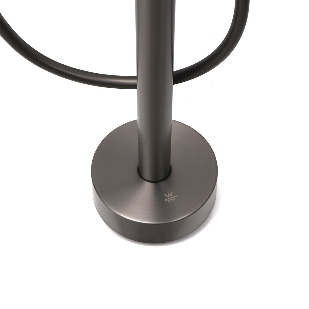 Gun Metal Bathtub Mixer Tap Free Standing Faucet Spout With Handheld Shower Set V1233-KRD602GM