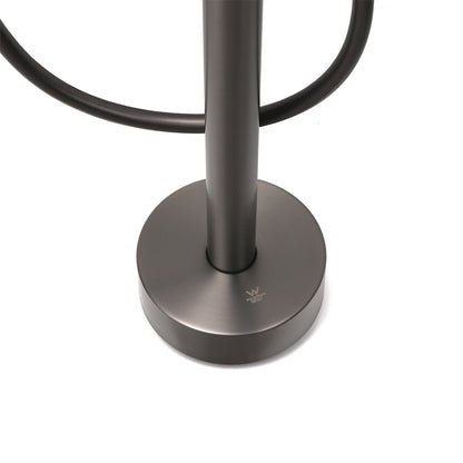 Gun Metal Bathtub Mixer Tap Free Standing Faucet Spout With Handheld Shower Set V1233-KRD602GM