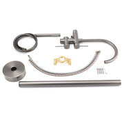 Gun Metal Bathtub Mixer Tap Free Standing Faucet Spout With Handheld Shower Set V1233-KRD602GM