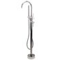 Polished Chrome Bathtub Filler Free Standing Mixer Faucet Tap Spout Handset WELS V1233-KRD602PS