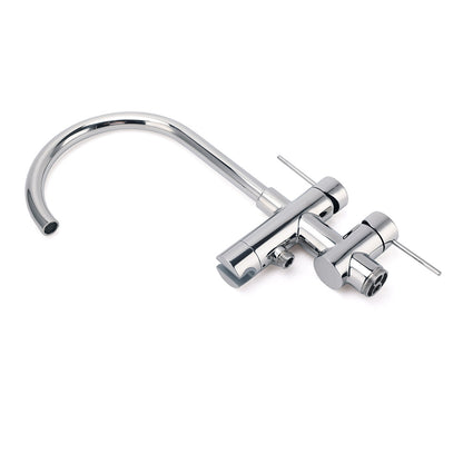 Polished Chrome Bathtub Filler Free Standing Mixer Faucet Tap Spout Handset WELS V1233-KRD602PS