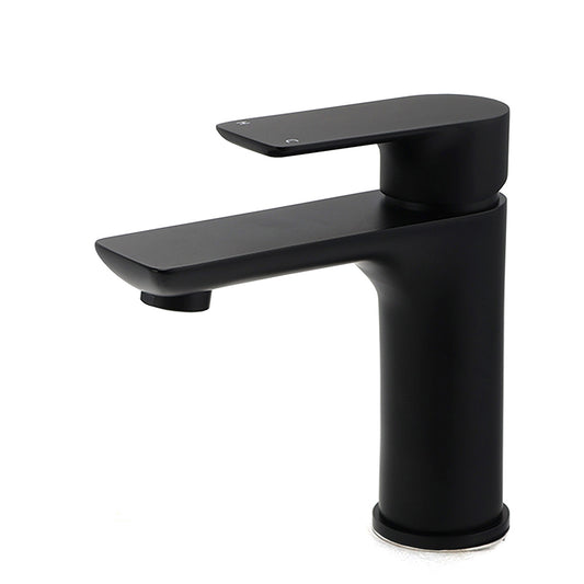 WELS Matt Black Basin Mixer Bathroom Vanity Laundry Sink Flick Faucet Tap Valve V1233-KRF101BL