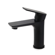 WELS Matt Black Basin Mixer Bathroom Vanity Laundry Sink Flick Faucet Tap Valve V1233-KRF101BL