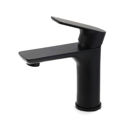 WELS Matt Black Basin Mixer Bathroom Vanity Laundry Sink Flick Faucet Tap Valve V1233-KRF101BL