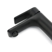 WELS Matt Black Basin Mixer Bathroom Vanity Laundry Sink Flick Faucet Tap Valve V1233-KRF101BL