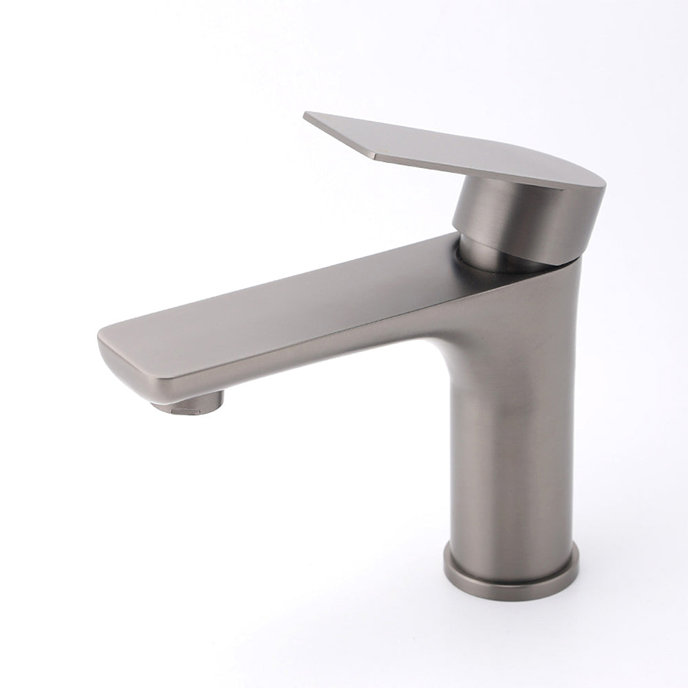 WELS Gun Metal 4.5L/min Kitchen Laundry Round Basin Mixer Vanity Sink Faucet Tap V1233-KRF101GM