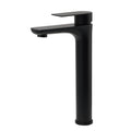 WELS 7.5L/m Rounded Body Basin Mixer Kitchen Vanity Faucet Tap Spout Matte Black V1233-KRF102BL
