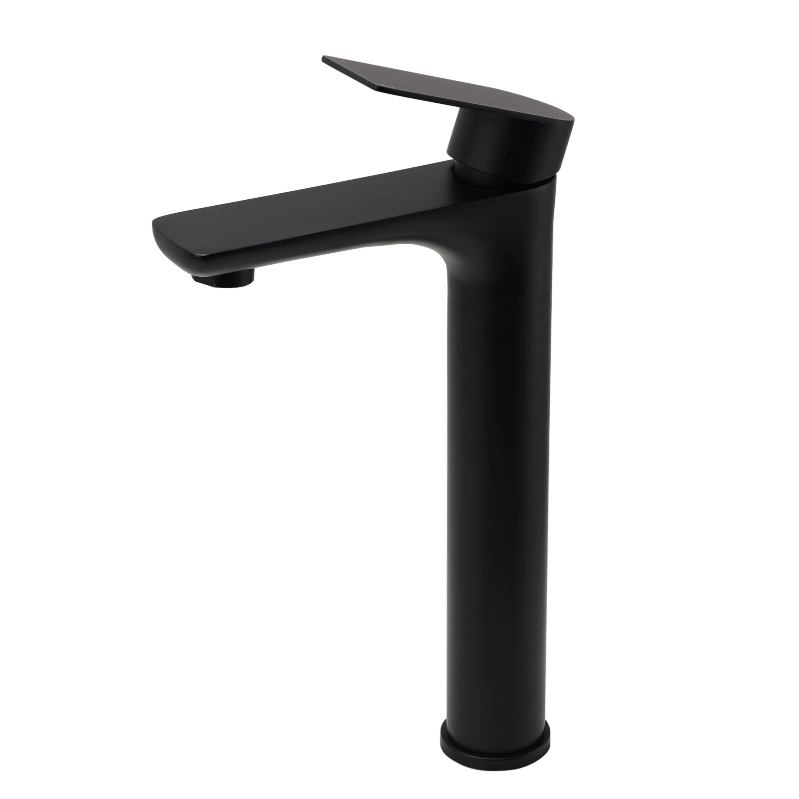 WELS 7.5L/m Rounded Body Basin Mixer Kitchen Vanity Faucet Tap Spout Matte Black V1233-KRF102BL