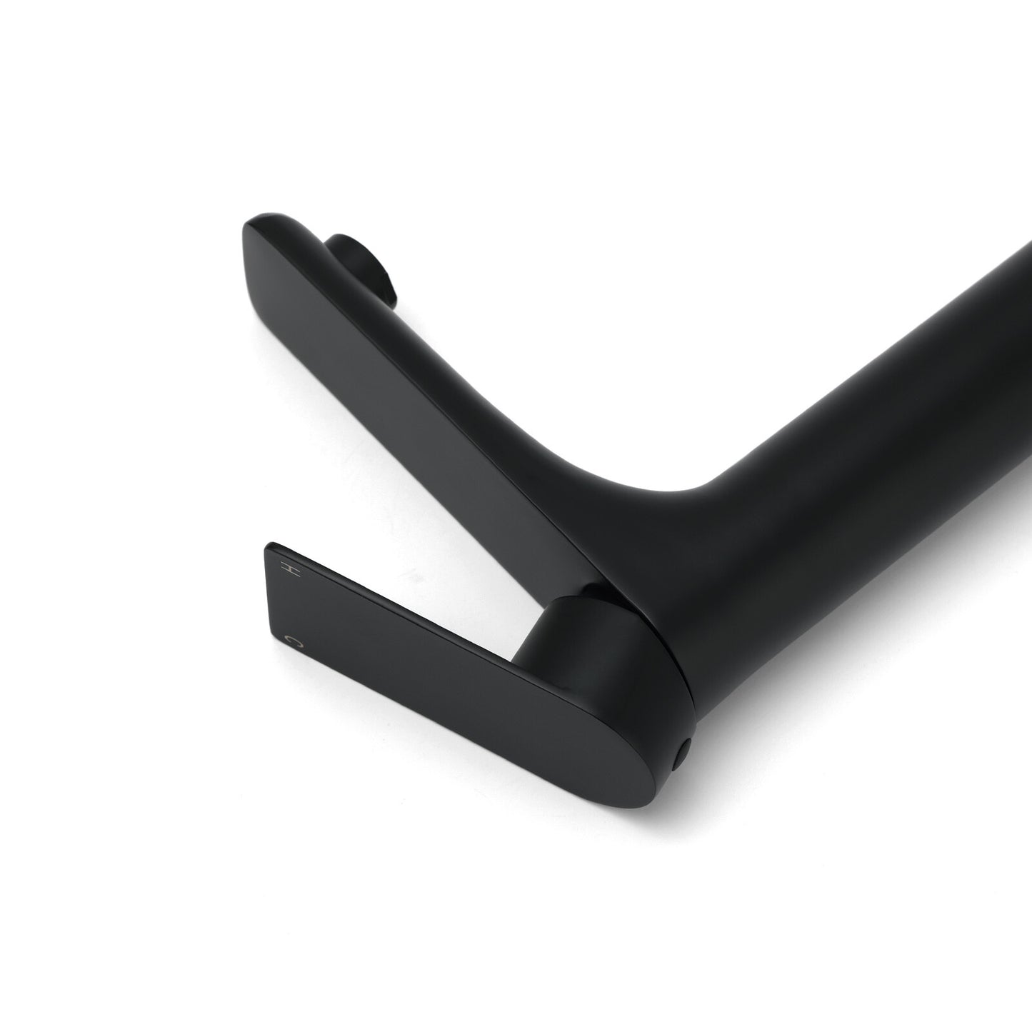 WELS 7.5L/m Rounded Body Basin Mixer Kitchen Vanity Faucet Tap Spout Matte Black V1233-KRF102BL