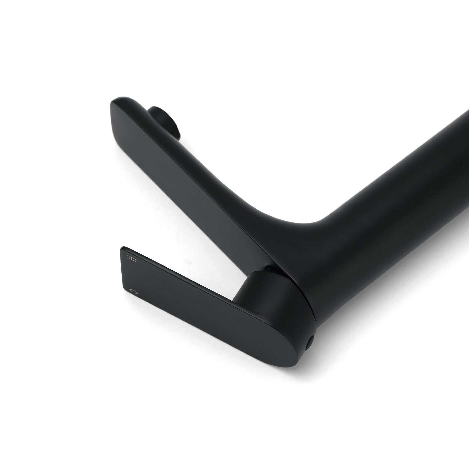 WELS 7.5L/m Rounded Body Basin Mixer Kitchen Vanity Faucet Tap Spout Matte Black V1233-KRF102BL