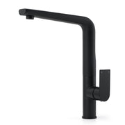 WELS Matte Black Round Kitchen Mixer Sink Tap Swivel Laundry Faucet Spout NEW V1233-KRF501B