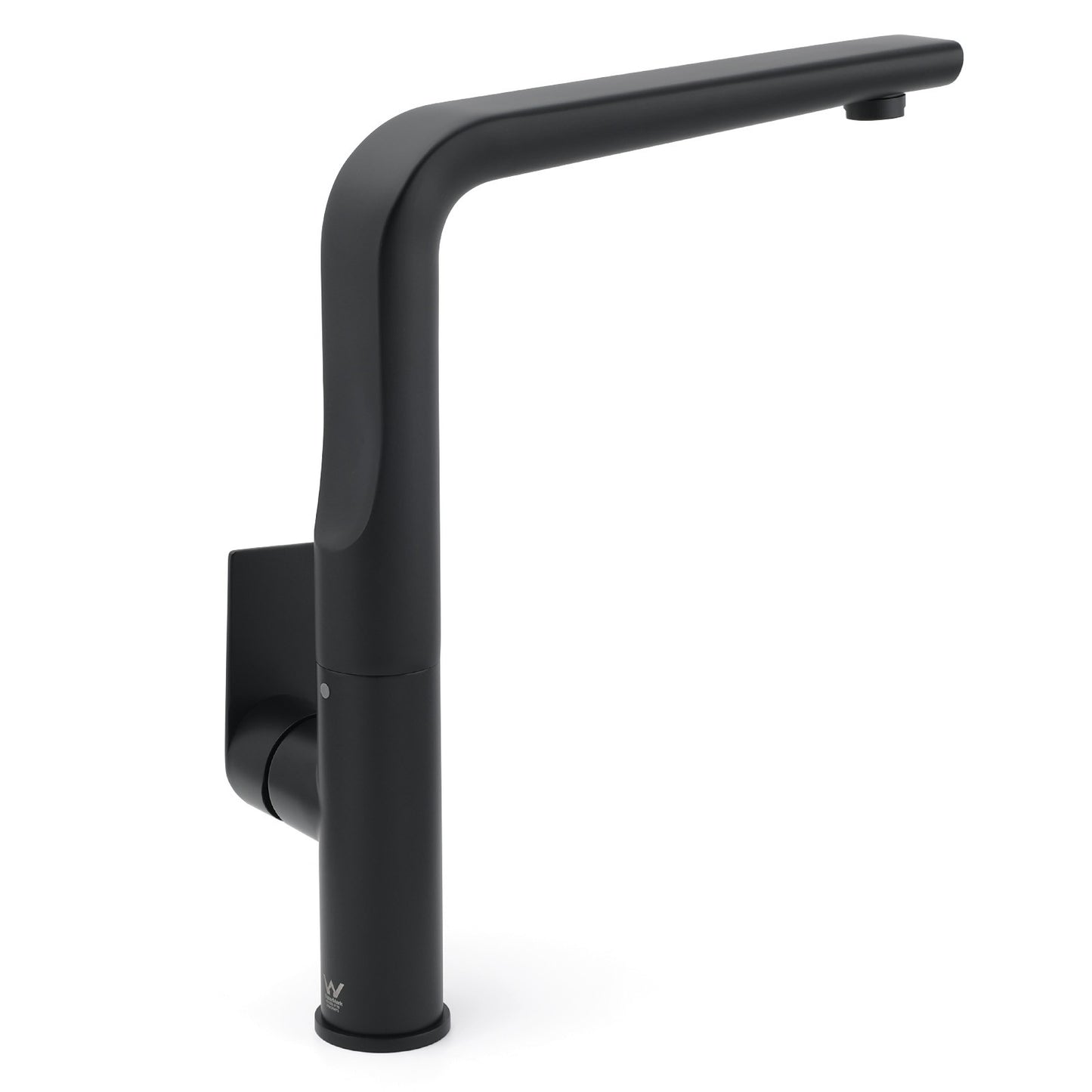 WELS Matte Black Round Kitchen Mixer Sink Tap Swivel Laundry Faucet Spout NEW V1233-KRF501B