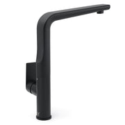 WELS Matte Black Round Kitchen Mixer Sink Tap Swivel Laundry Faucet Spout NEW V1233-KRF501B