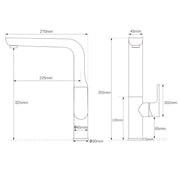 WELS Matte Black Round Kitchen Mixer Sink Tap Swivel Laundry Faucet Spout NEW V1233-KRF501B