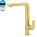 NEW ARRIVAL WELS Brushed Gold Round Kitchen Mixer Sink Tap Laundry Faucet Spout V1233-KRF501G