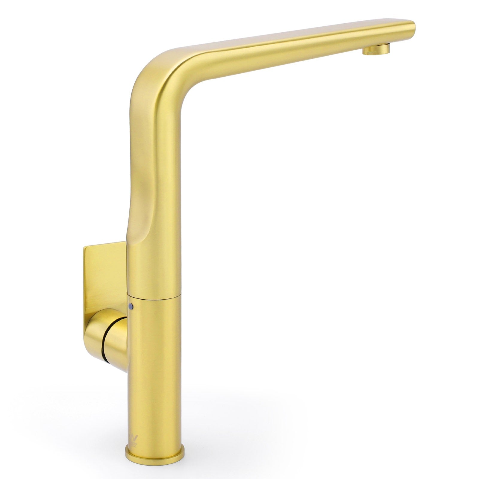 NEW ARRIVAL WELS Brushed Gold Round Kitchen Mixer Sink Tap Laundry Faucet Spout V1233-KRF501G