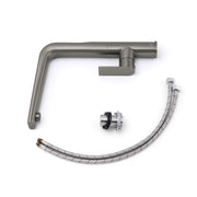 Luxury Gun Metal Round Kitchen Mixer Sink Tap Swivel Laundry Faucet Spout WELS V1233-KRF501GM