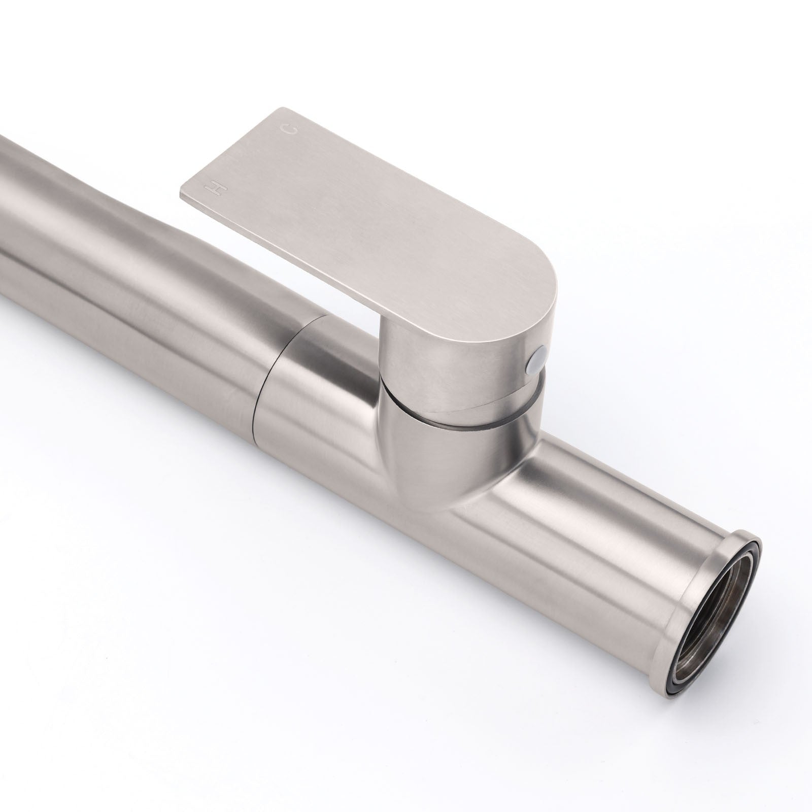 Brushed Nickel New Design Kitchen Mixer Sink Tap Laundry Faucet Swivel Spout V1233-KRF501N