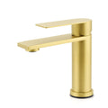 WELS Brushed Gold Short Square Basin Mixer Vanity Sink Faucet Spout Laundry Tap V1233-KRS101BG