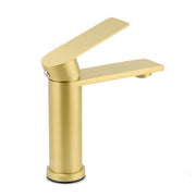 WELS Brushed Gold Short Square Basin Mixer Vanity Sink Faucet Spout Laundry Tap V1233-KRS101BG