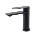 Matt Black Round Bathroom Basin Mixer Vanity Sink Faucet Spout Laundry Tap WELS V1233-KRS101BL