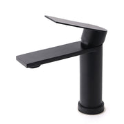 Matt Black Round Bathroom Basin Mixer Vanity Sink Faucet Spout Laundry Tap WELS V1233-KRS101BL