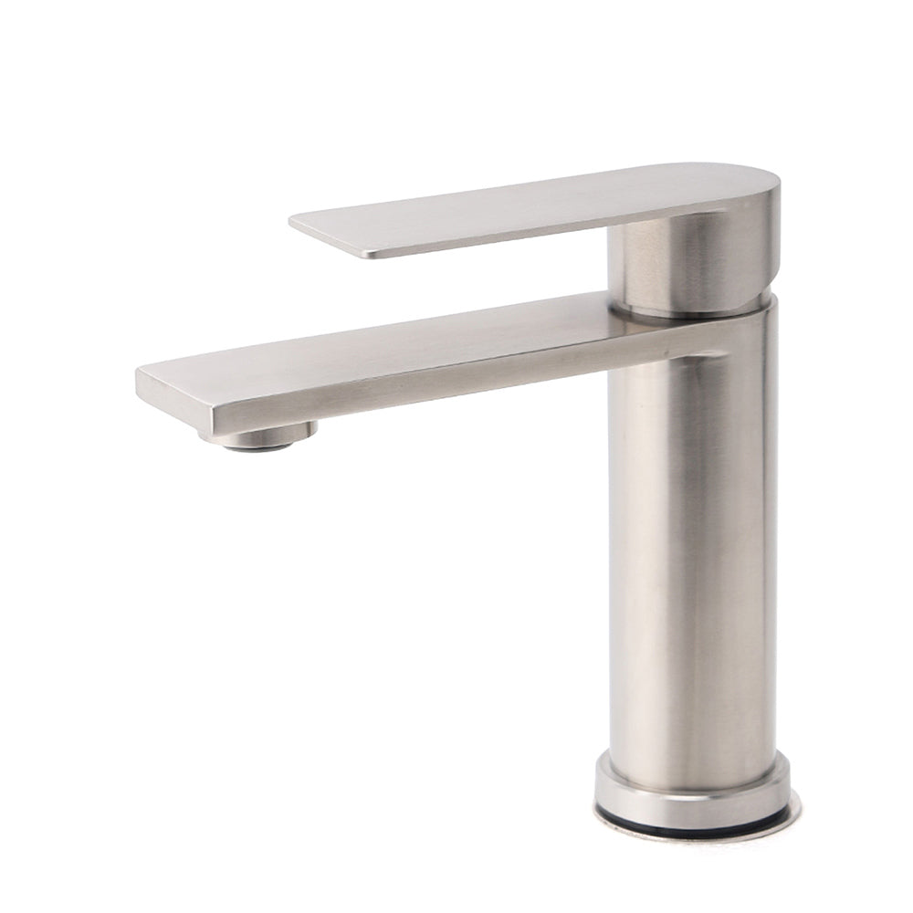 WELS Brushed Nickel Laundry Standard Basin Mixer Vanity Sink Faucet Spout Tap V1233-KRS101BN