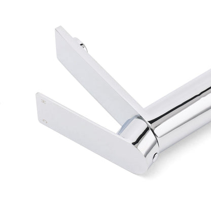 WELS Chrome Square Bathroom Short Basin Mixer Vanity Sink Faucet Tap Flat Lever V1233-KRS101CR